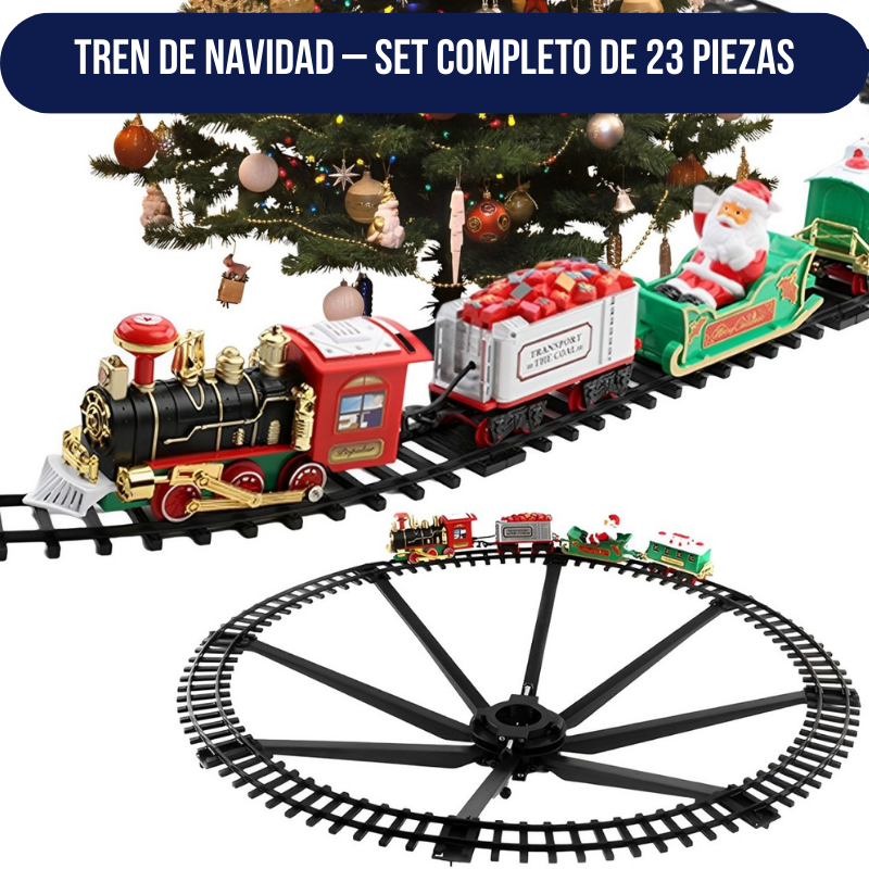 Tren de Navidad – Set Completo de 23 Piezas