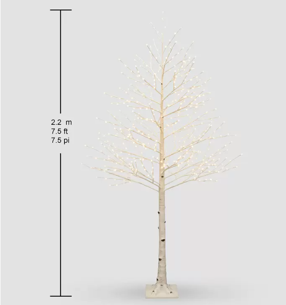 Árbol de Abedul con Luz LED