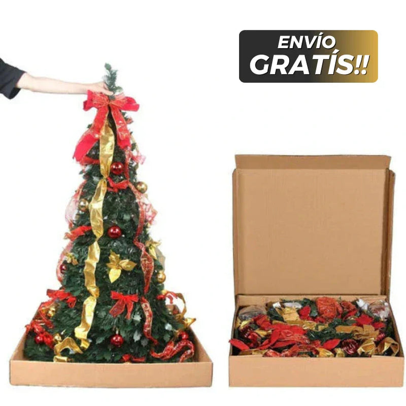 [CONTRAENTREGA] Árbol De Navidad Retractil Premium + Decoración y Regalo Exclusivo!! [SOLO HOY HASTA 23:59PM!!!]