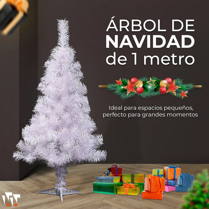 Árbol de Navidad Blanco de 1 metro