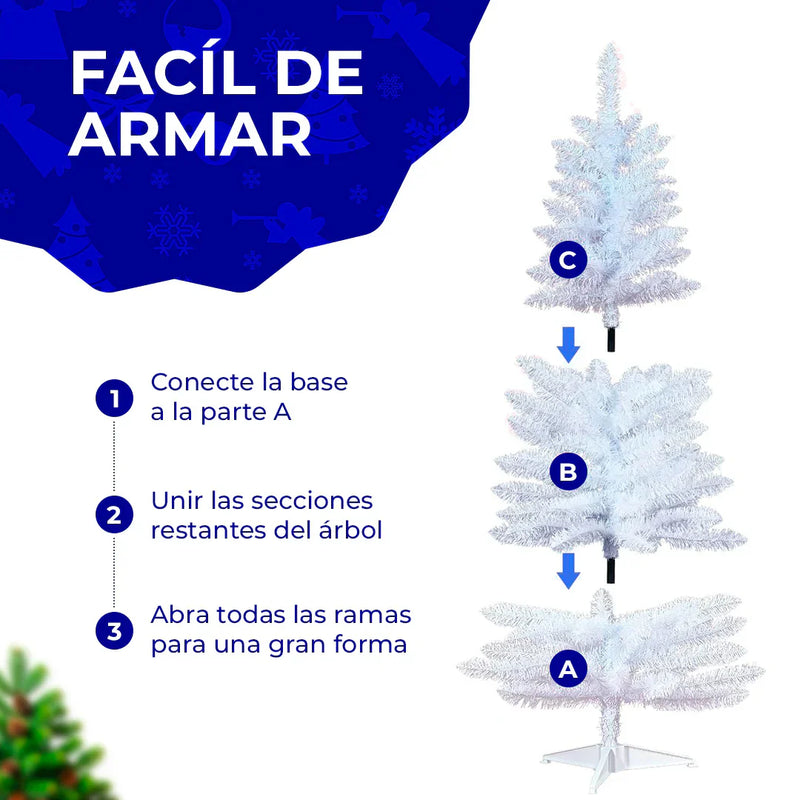 Árbol de Navidad Blanco de 1 metro