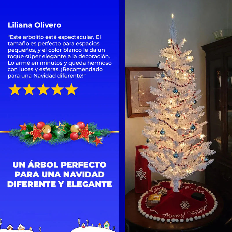 Árbol de Navidad Blanco de 1 metro